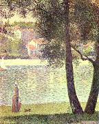 Georges Seurat Die Seine bei Courbevoie oil painting on canvas